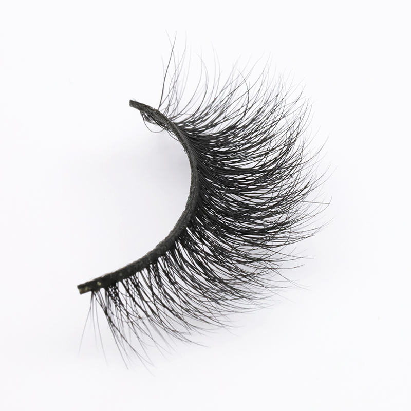 Best Selling 100% Real Mink Fur 3D Strip Lashes with Private Box Soft and Natural Eyelashes JN138